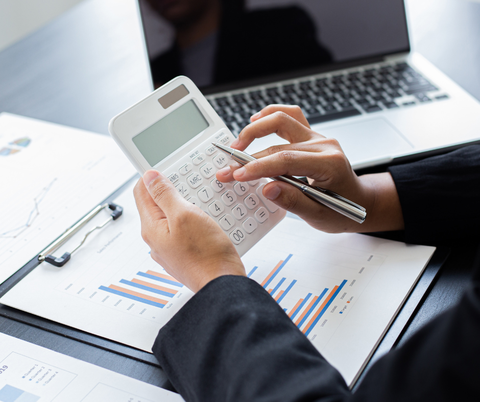 white blue modern accounting facebook post