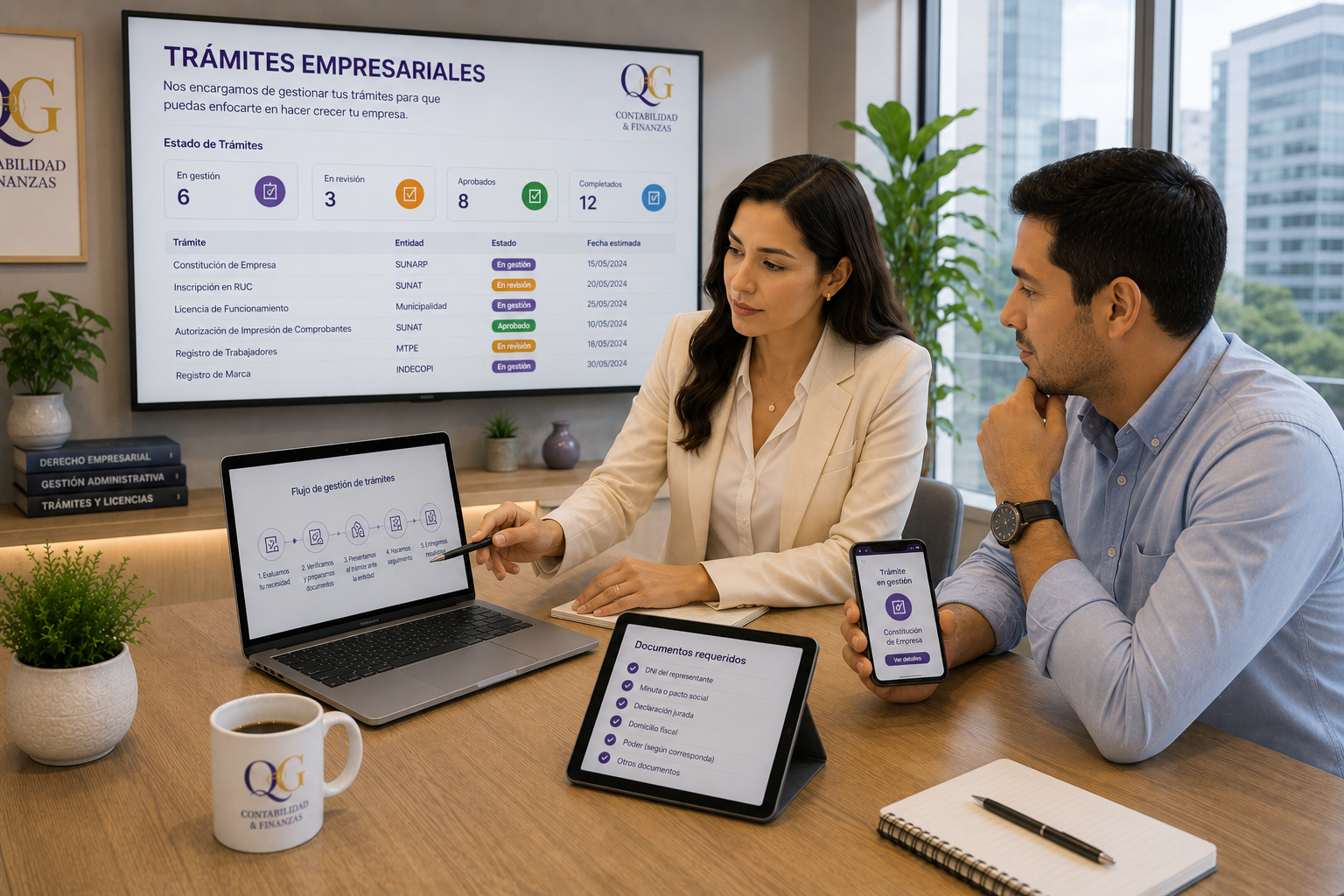 Trámites SUNARP empresariales y gestión administrativa para empresas